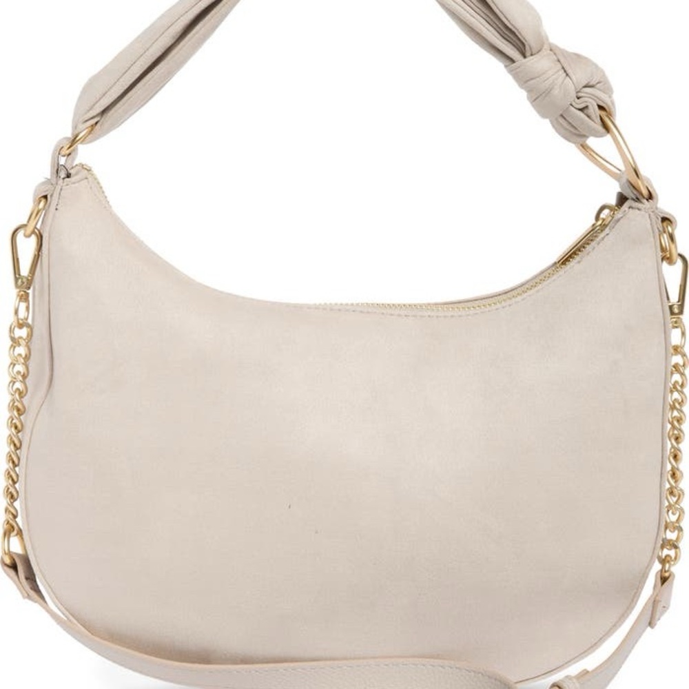 Nanette Lepore Pearl Colored Crossbody Bag with Faux Leather and Gold Hardware - Picture 2 of 10